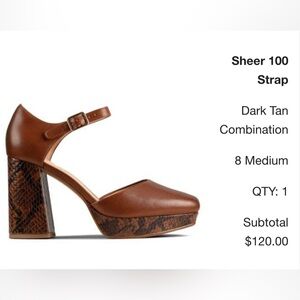 Clarks Mary Jane Block Heels